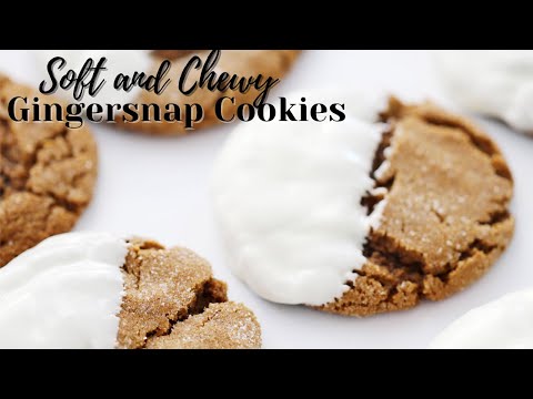 Soft Gingersnap Cookies - The Carefree Kitchen