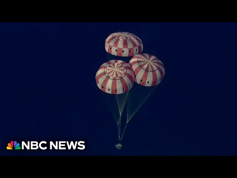 Artemis astronauts splash down on Earth