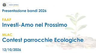 Presentazione bandi 2026