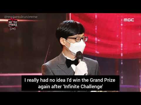 [Eng Sub] Yoo Jaesuk 2020 Daesang Speech 🏆 tribute to Park Jisun -Part 1