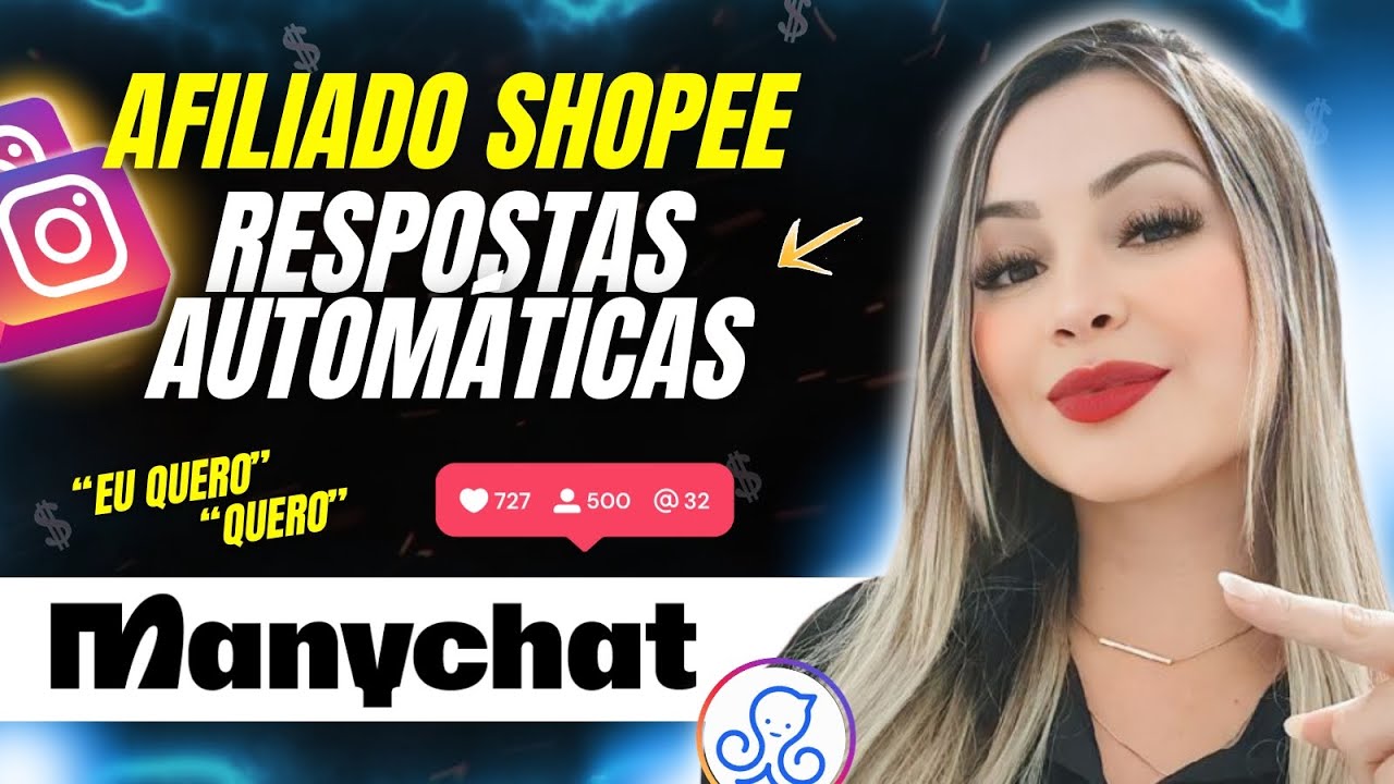 AFILIADO SHOPEE - Como Usar o MANYCHAT no Instagram | Manychat Robô Afiliado Instagram Passo a Passo