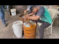 Old Fashioned Hand Churned Ice Cream Making Indian Street Food