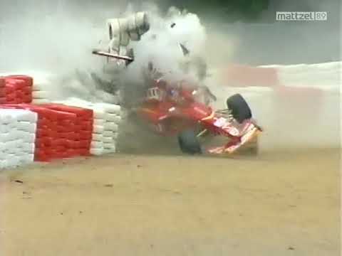 Jacques Villeneuve's Crash At The 1998 Belgium Grand Prix (Qualifying)