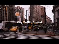 City Traffic Sound Effect With Horns And People