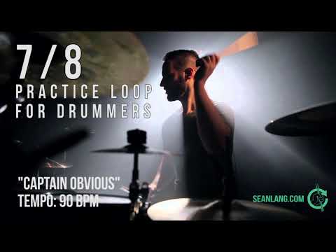 7/8 - Drumless Track for Drummers - "Captain Obvious"