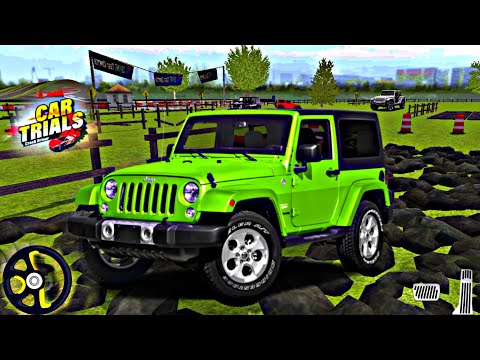 Car Trials: Crash Driver simulator walkthrough HD Gameplay Jeep Wrangler Rubicon offroad Driving