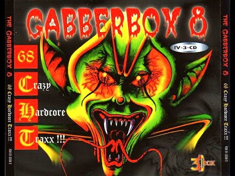 GABBERBOX 8 [FULL ALBUM 232:09 MIN] 1998 HQ 68 CRAZY HARDCORE TRAXX!!! CD1+CD2+CD3+TRACKLIST
