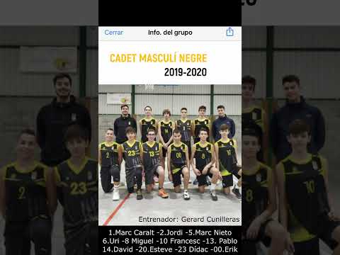 Cadet Masculí Negre 2020 video