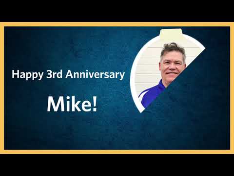 Congratulations Mike - 3 Years!