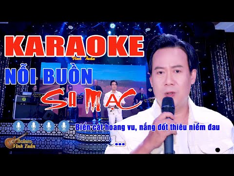 Karaoke Nỗi Buồn Sa Mạc tone nam - Vinh Tuấn Bolero
