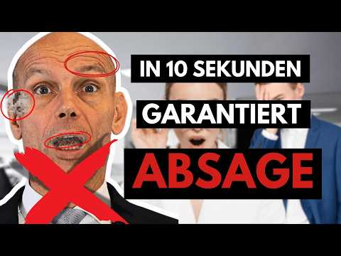 Absage in 10 Sekunden! Diese 7 Fehler zerstören den ersten Eindruck! (Bewerbungsgespräch)