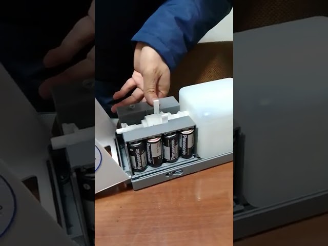 Vídeo relacionado con Dispensador de Jabón Baño, Automático con Sensor, Funcionamiento a Pilas, Capacidad 600ml Blanco
