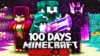 I Survived 100 Days in the Custom END in Minecraft