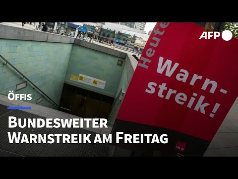 Bundesweite Streiks im Nahverkehr am Freitag | AFP