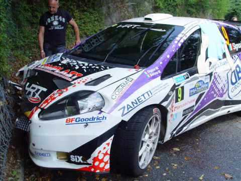 45° Rally del Friuli e Alpi Orientali 2009 - Crash Fiat Punto S2000