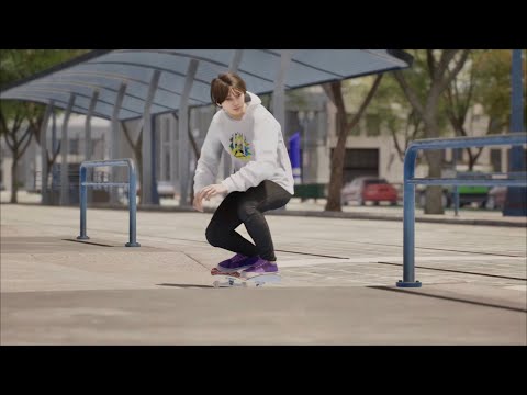 Session: skate sim -Jade Zhio’s “Cat Power”part-meow skateboards(ps5)(4k)manual catch,realistic