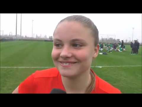 Imani Prez na Belgian Red Flames U16 - Ierland op 08 04 2019