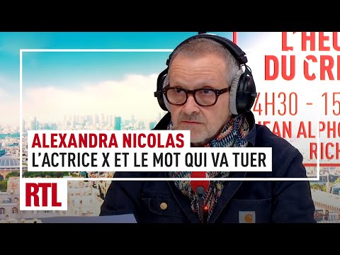 L'heure du Crime : Alexandra Nicolas, l'actrice X et le mot qui va tuer
