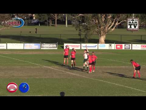 2015 NHRU Round 3 Catch Up Match Premier 1 Highlights - Waratah v Nelson Bay