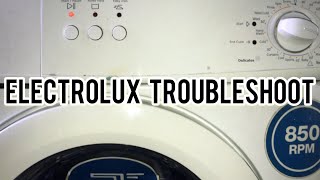 Electrolux washing machine error problem/ door lock prolem