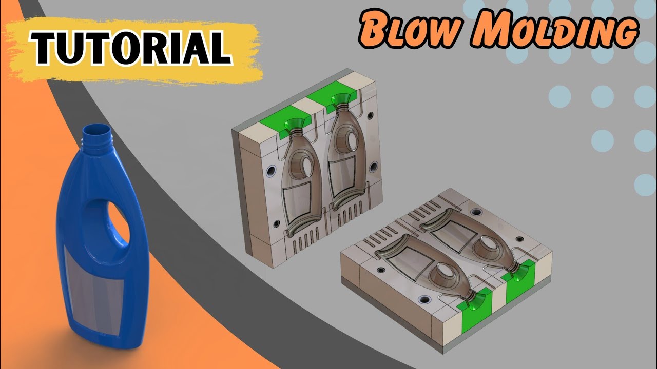 BLOW Mold Design - How to design Blow Mold in SOLIDWORKS