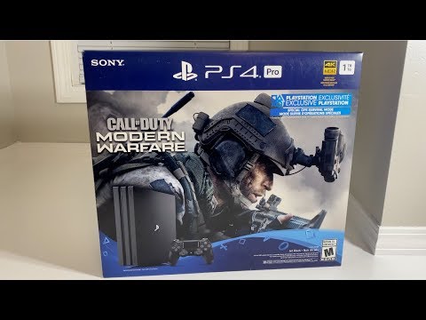 PS4 PRO CONSOLE UNBOXING! Modern Warfare Bundle