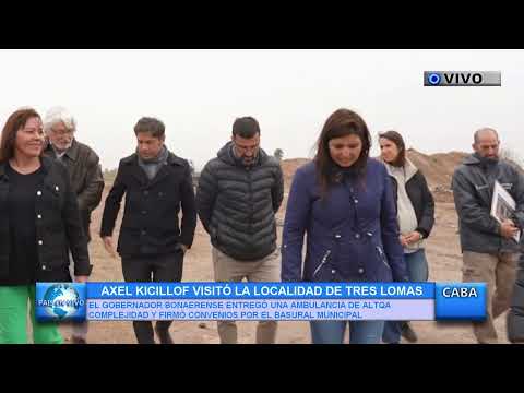 AXEL KICILLOF VISITÓ LA LOCALIDAD DE TRES LOMAS