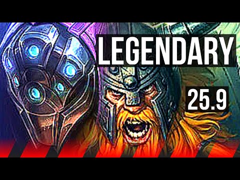 JAX vs OLAF (TOP) | 11/0/5, 73% winrate, Legendary | EUW Master | 25.9
