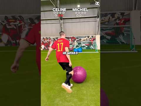 People forget how often Michiel cheats in football challenges with Celine 😱