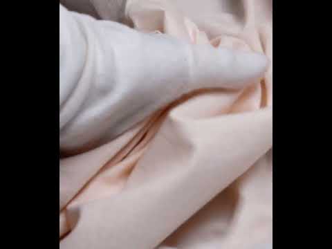 Chambray Cream Khadi Cotton 115 GSM Handwoven Fabric — video