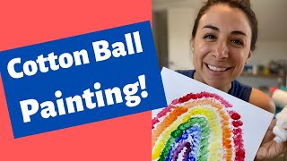 Fine Motor Activity for Kids: Cotton Ball Painting!