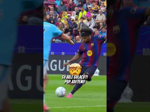GOLAÇO DO BARCELONA! AQUELE CHUTE EM ARCO PERFEITO DO ADEYEMI NA ESTREIA DA CHAMPIONS #shorts