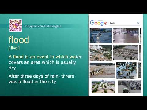 Flood : B1 level english vocabulary lesson, www.LipLix.com
