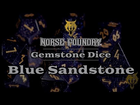 Norse Foundry Blue Sandstone Dice Set