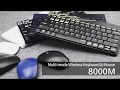 Комплект клавіатура та миша Rapoo 8000M Black (бездротовий) 3