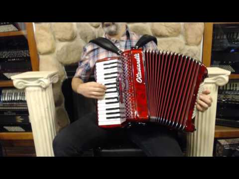 OTTACUBIIM72RD - Red Ottavianelli Cub II Piano Accordion MMM 30 72 $3299