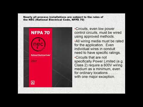 Process Wiring in Hazardous Locations AM Session Sept. 3, 2020
