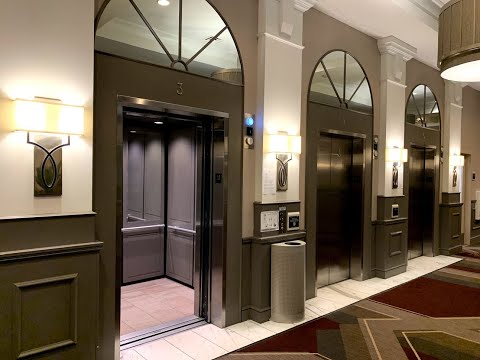 Slow Otis Gen2 MRL Traction Elevator - Hilton Hotel - Richmond, VA