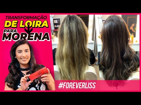 Transformação de Loira para Morena Forever Liss