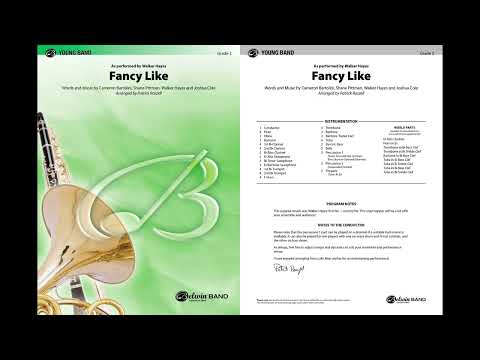 Fancy Like, arr. Patrick Roszell – Score & Sound