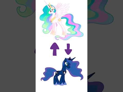 MLP My Little Pony Luna As Celestia #shorts #mlp #mylittlepony #celestia #luna