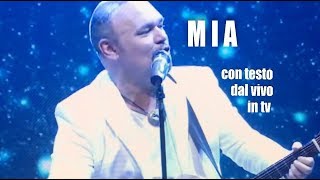 Gatto Panceri - MIA (con testo dal vivo in tv)