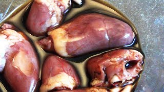 [Grillen mit Gas] #106 - Hähnchenherzen  [Rezepte für Q100-Alien-Eggs-Q2200-Innereien-Gasgrill]