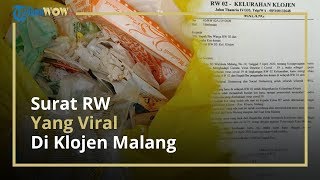 Klarifikasi Lurah Klojen soal Surat RW yang Viral, dan Terlanjur Tersebar di Masyarakat