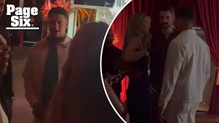 Patrick Mahomes & wife Brittany have fun date night at Carbone Beach party for F1 Miami Grand Prix