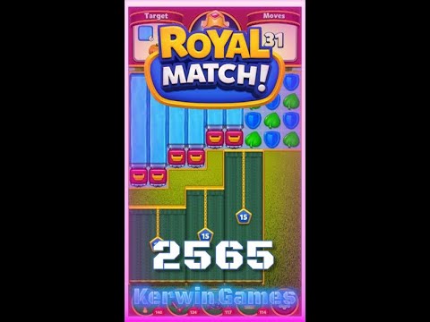 Royal Match Level 2565 - Hard Level - No Boosters Gameplay