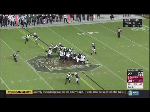 2017 USC vs Vanderbilt - Mon Denson 2 Yd Run on 3rd and 1