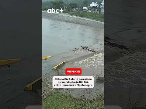 Defesa Civil emite alerta vermelho para enchente no Rio Caí, entre Harmonia e Montenegro