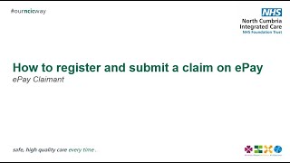 How to register and submit a claim on ePay