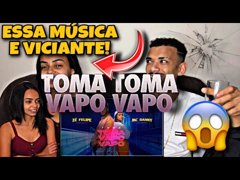 MINHA NAMORADA SURTOU (REACT) Zé Felipe e MC Danny - TOMA TOMA VAPO VAPO (Videoclipe Oficial)